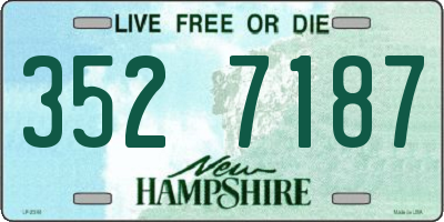 NH license plate 3527187