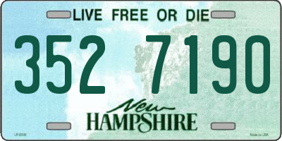 NH license plate 3527190