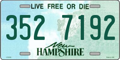 NH license plate 3527192