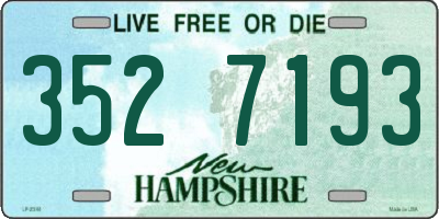 NH license plate 3527193