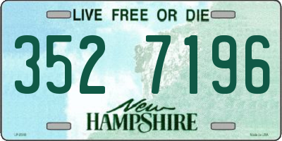 NH license plate 3527196