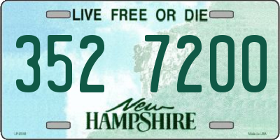NH license plate 3527200