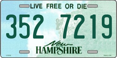 NH license plate 3527219