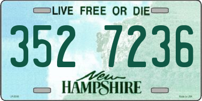 NH license plate 3527236