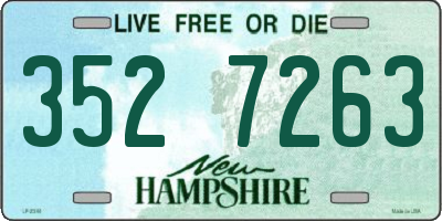 NH license plate 3527263
