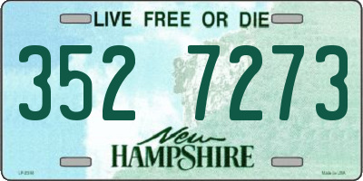 NH license plate 3527273