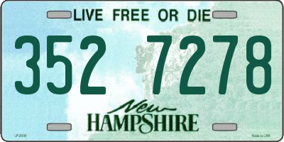 NH license plate 3527278