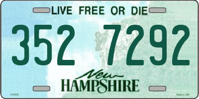 NH license plate 3527292