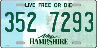 NH license plate 3527293