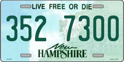 NH license plate 3527300
