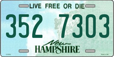 NH license plate 3527303