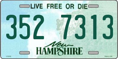 NH license plate 3527313