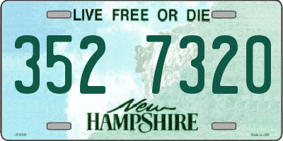 NH license plate 3527320