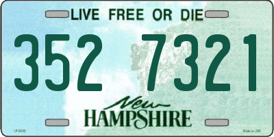 NH license plate 3527321