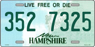 NH license plate 3527325