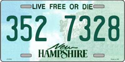 NH license plate 3527328