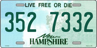 NH license plate 3527332