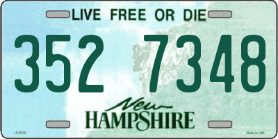 NH license plate 3527348