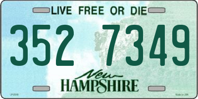 NH license plate 3527349