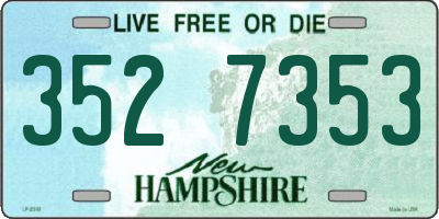 NH license plate 3527353