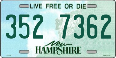NH license plate 3527362