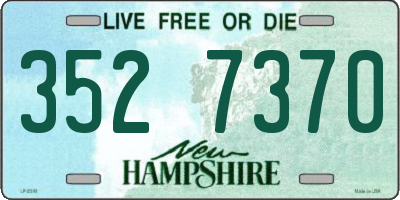 NH license plate 3527370
