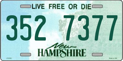 NH license plate 3527377