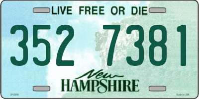 NH license plate 3527381
