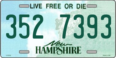 NH license plate 3527393