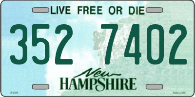 NH license plate 3527402