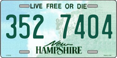 NH license plate 3527404