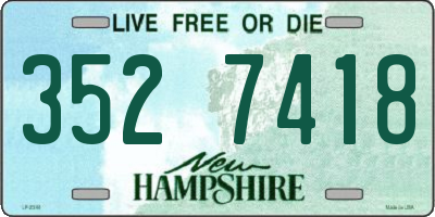 NH license plate 3527418