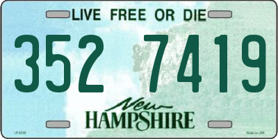 NH license plate 3527419