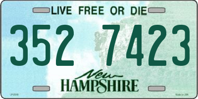 NH license plate 3527423