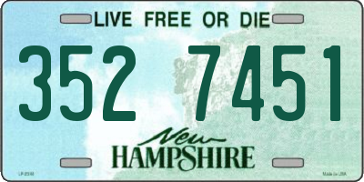 NH license plate 3527451