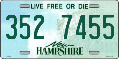 NH license plate 3527455