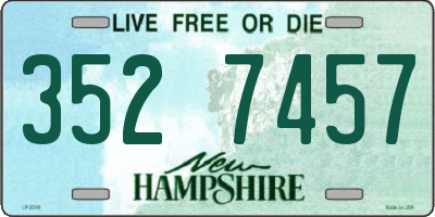 NH license plate 3527457