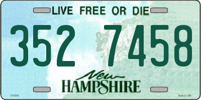 NH license plate 3527458