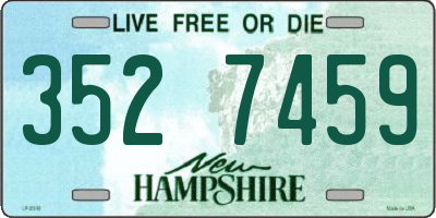 NH license plate 3527459