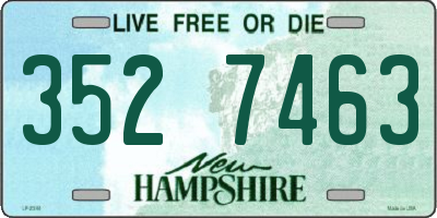 NH license plate 3527463