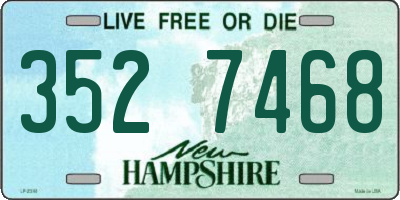 NH license plate 3527468