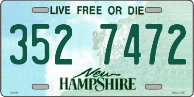 NH license plate 3527472