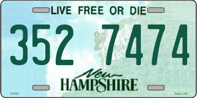 NH license plate 3527474
