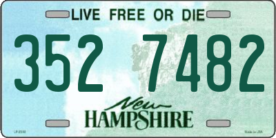 NH license plate 3527482