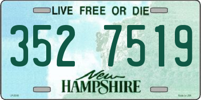 NH license plate 3527519