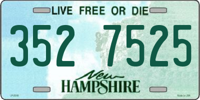 NH license plate 3527525
