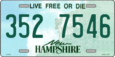 NH license plate 3527546