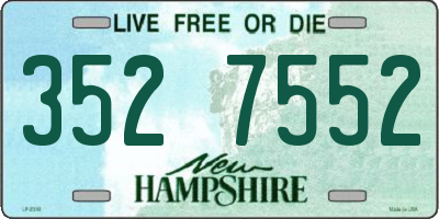 NH license plate 3527552