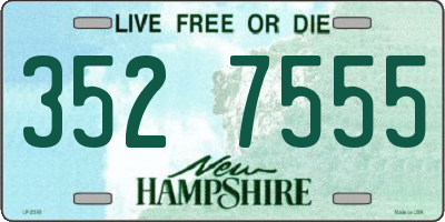 NH license plate 3527555