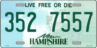 NH license plate 3527557